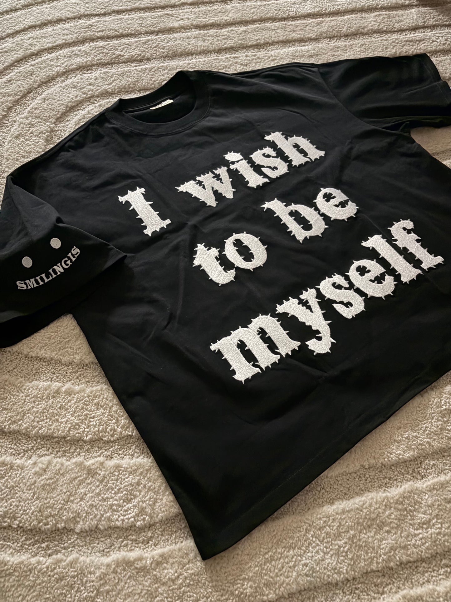 "I wish to be myself" boxy cropped t-shirt