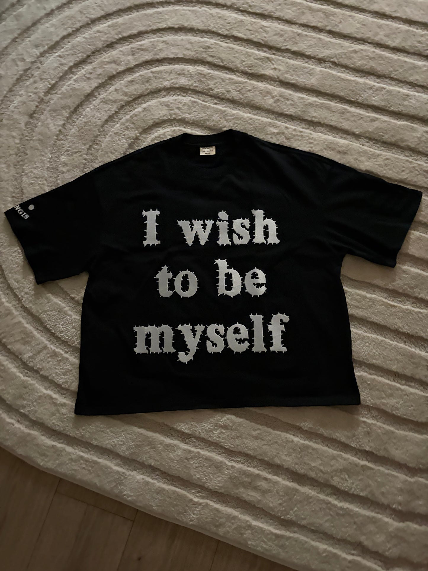 "I wish to be myself" boxy cropped t-shirt